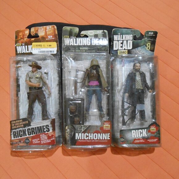 Walking Dead Michonne & Deputy Rick Grimes & Rick Figures - Picture 1 of 4